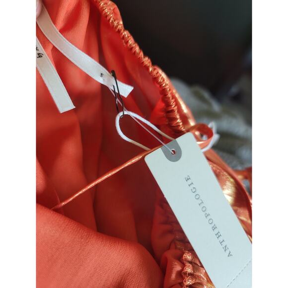 NWT Anthropologie Shiny Maxi Dress - Large - Picture 4 of 6